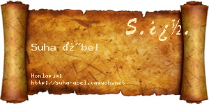 Suha Ábel névjegykártya