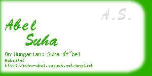 abel suha business card